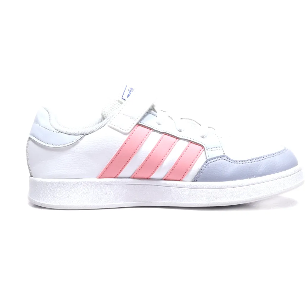 Adidas Breaknet Side-Stripe Sneakers Leather White Colour For Kids