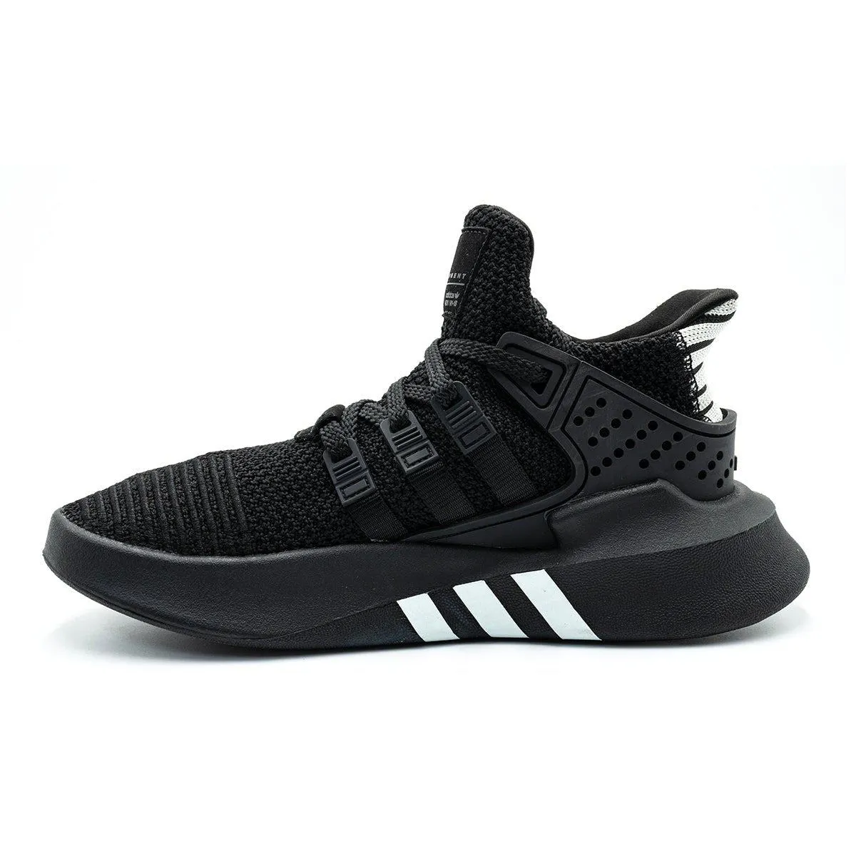 Adidas Eqt Bask Adv Sport Shoes Knit Fabric Black Colour For Men