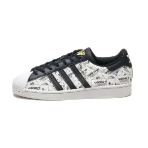 Adidas Superstar Low-Top Sneakers Pu Leather White Colour For Men