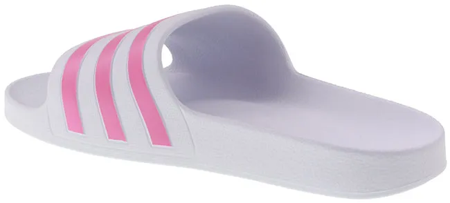 Adidas Womens Adilette Aqua Cloud White Rose Tone