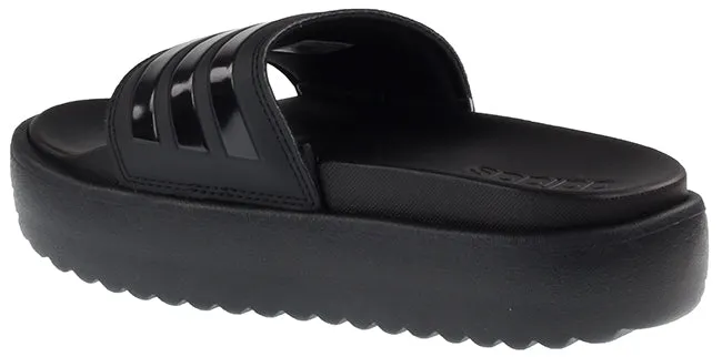 Adidas Womens Adilette Platform Slides Black