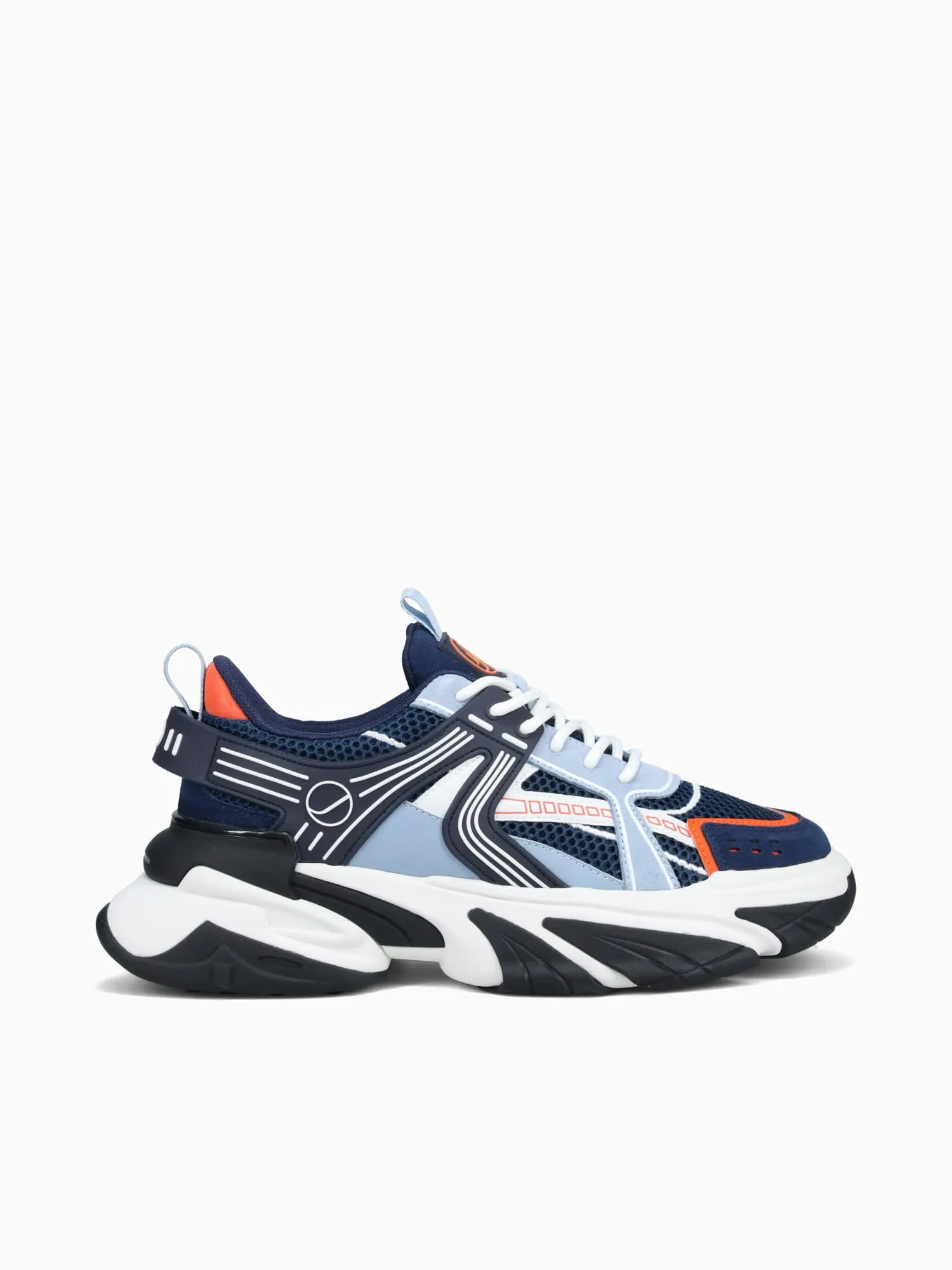 Aero Navy Orange suede Mesh