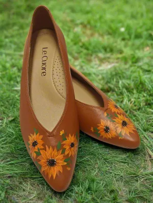 AI Shoeful 3" Stilettos - Sunflowers