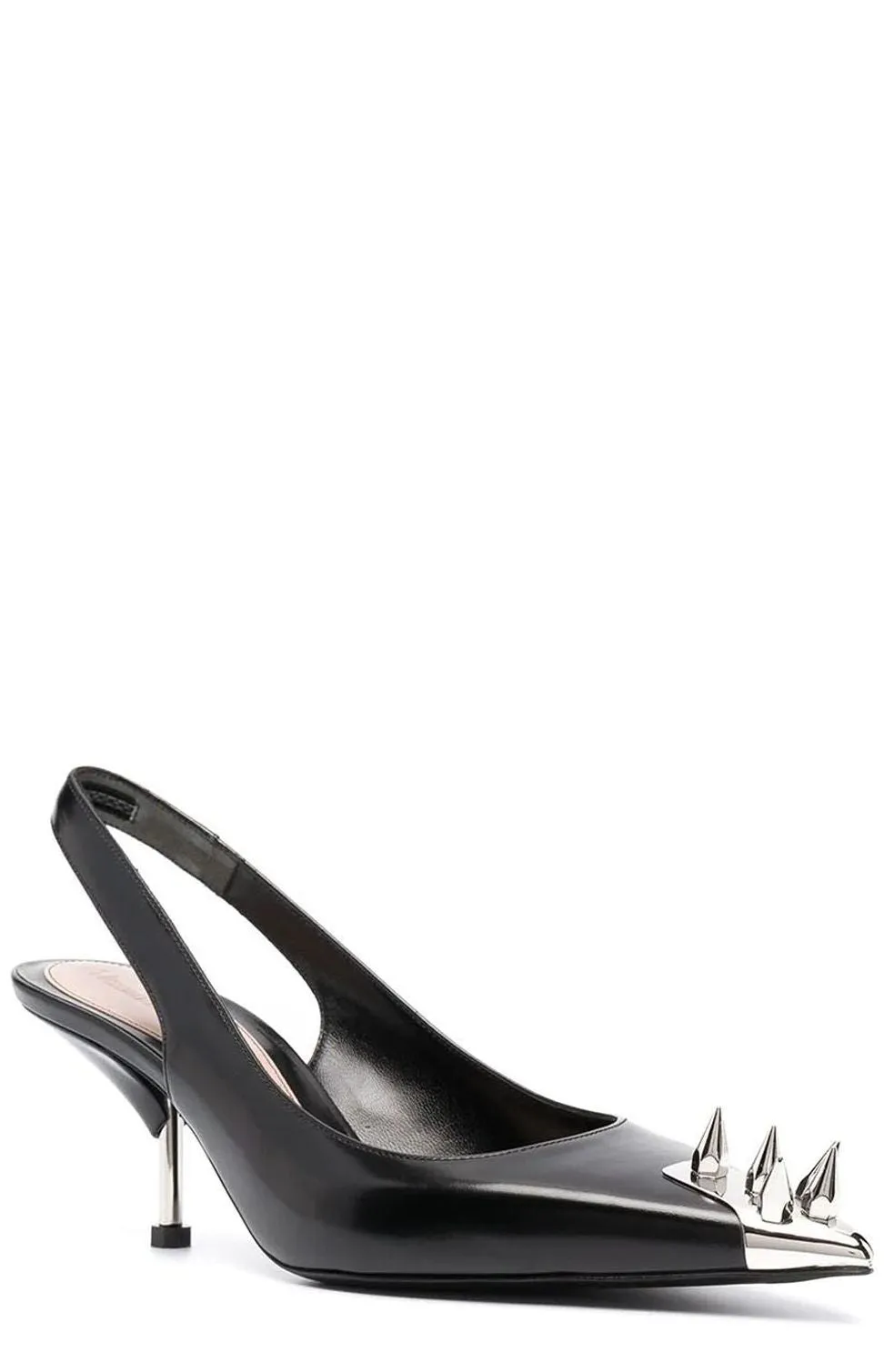 Alexander McQueen Spike Studded Slingback Pumps