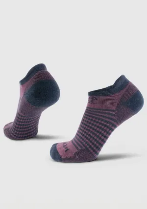 Amelia No Show Tab Lightweight Socks - Strawberry Jam