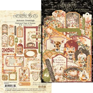 Autumn Greetings Chipboard Tags & Frames