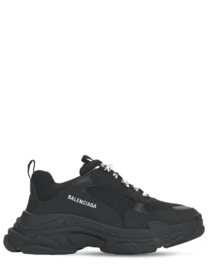 Balenciaga   Triple S tech &amp; mesh sneakers 