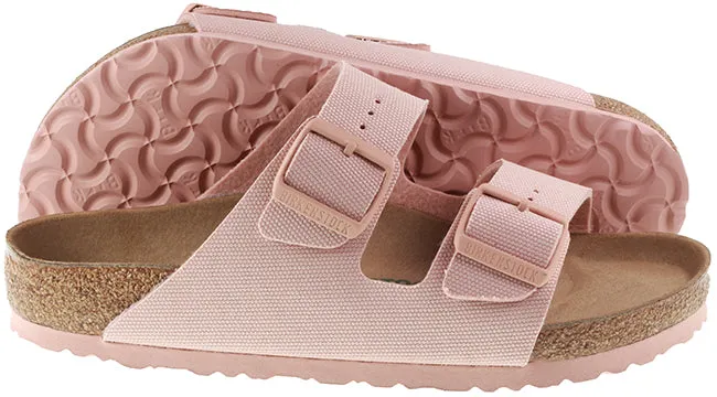 Birkenstock Womens Arizona Textile Vegan Soft Pink