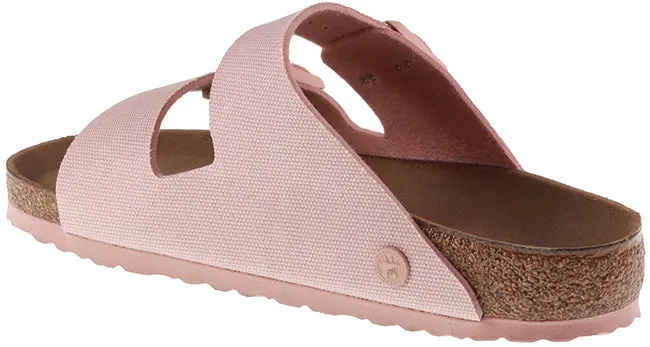 Birkenstock Womens Arizona Textile Vegan Soft Pink