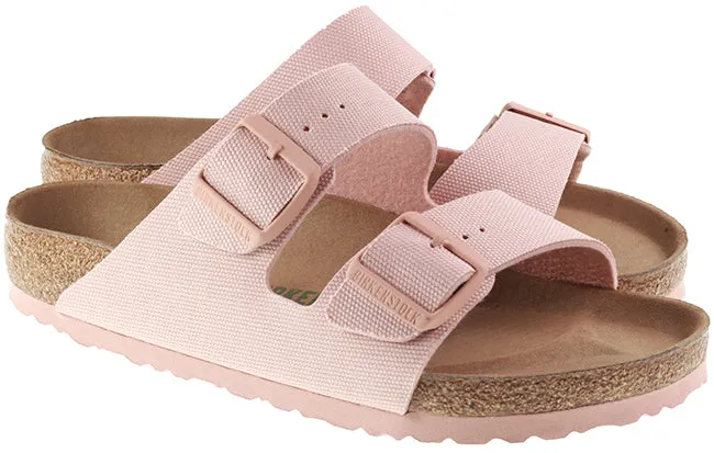 Birkenstock Womens Arizona Textile Vegan Soft Pink