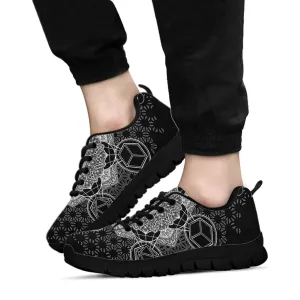 BLACK GEOMETRIC WHOLENESS | SNEAKERS | YANTRART