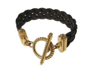 Braided Mesh Bracelet Toggle Clasp