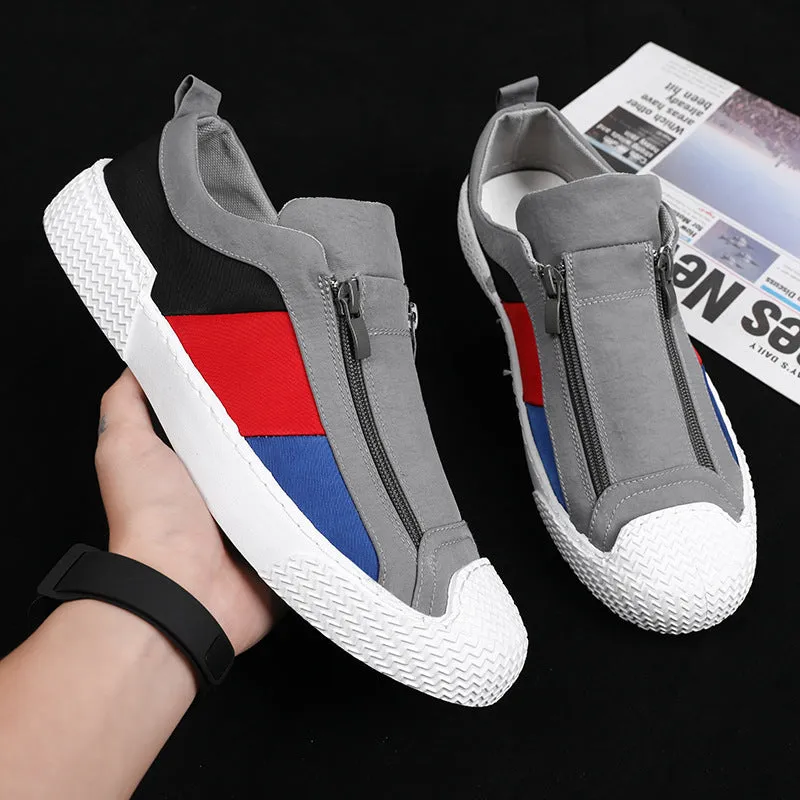 Casual Shoes Men Breathable Canvas Shoes  New Fashion Men Flats Trending Sneakers Men Slip on Loafers