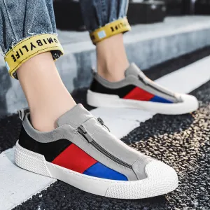 Casual Shoes Men Breathable Canvas Shoes  New Fashion Men Flats Trending Sneakers Men Slip on Loafers