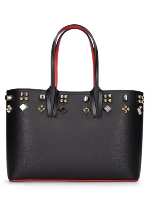 Christian Louboutin   Small Cabata spiked leather tote bag 