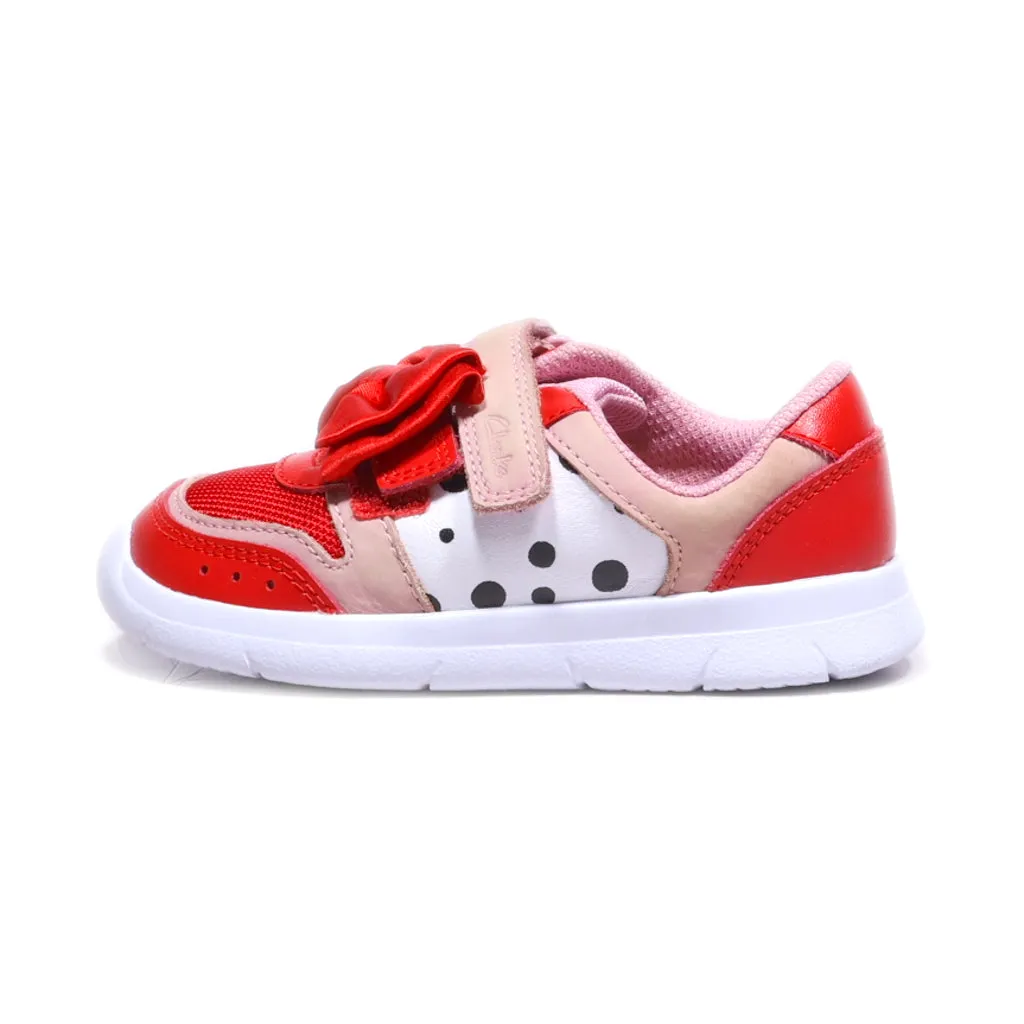 Clarks Ath Stream Sneakers Leather Red Colour For Kids