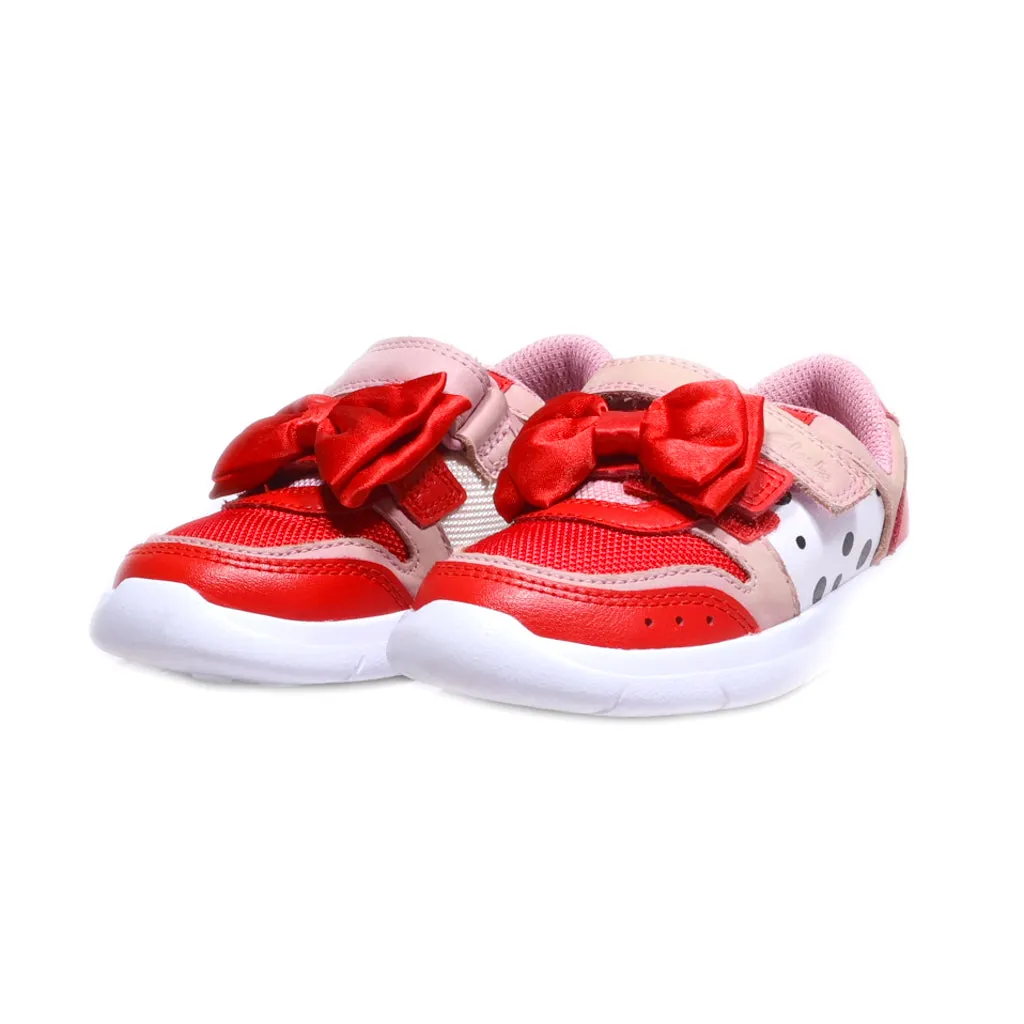 Clarks Ath Stream Sneakers Leather Red Colour For Kids