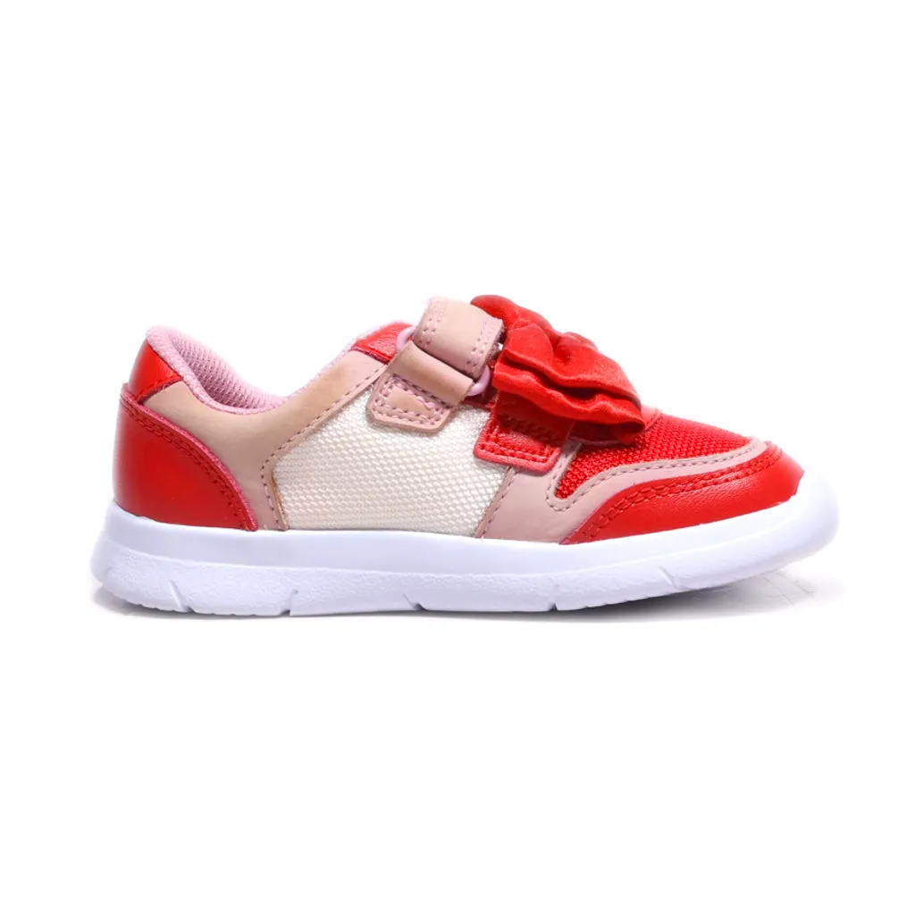 Clarks Ath Stream Sneakers Leather Red Colour For Kids