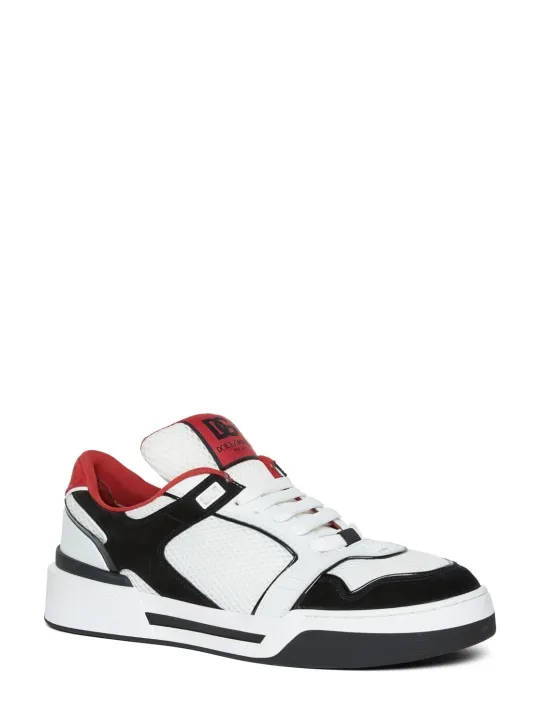 Dolce&amp;Gabbana   New Roma mesh &amp; suede sneakers 