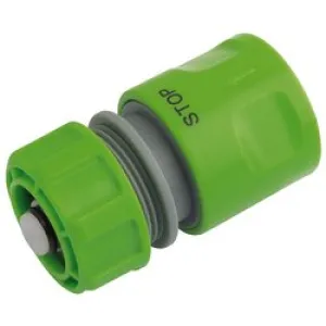 Draper Garden Hose Connector with Water Stop Feature, 1/2"