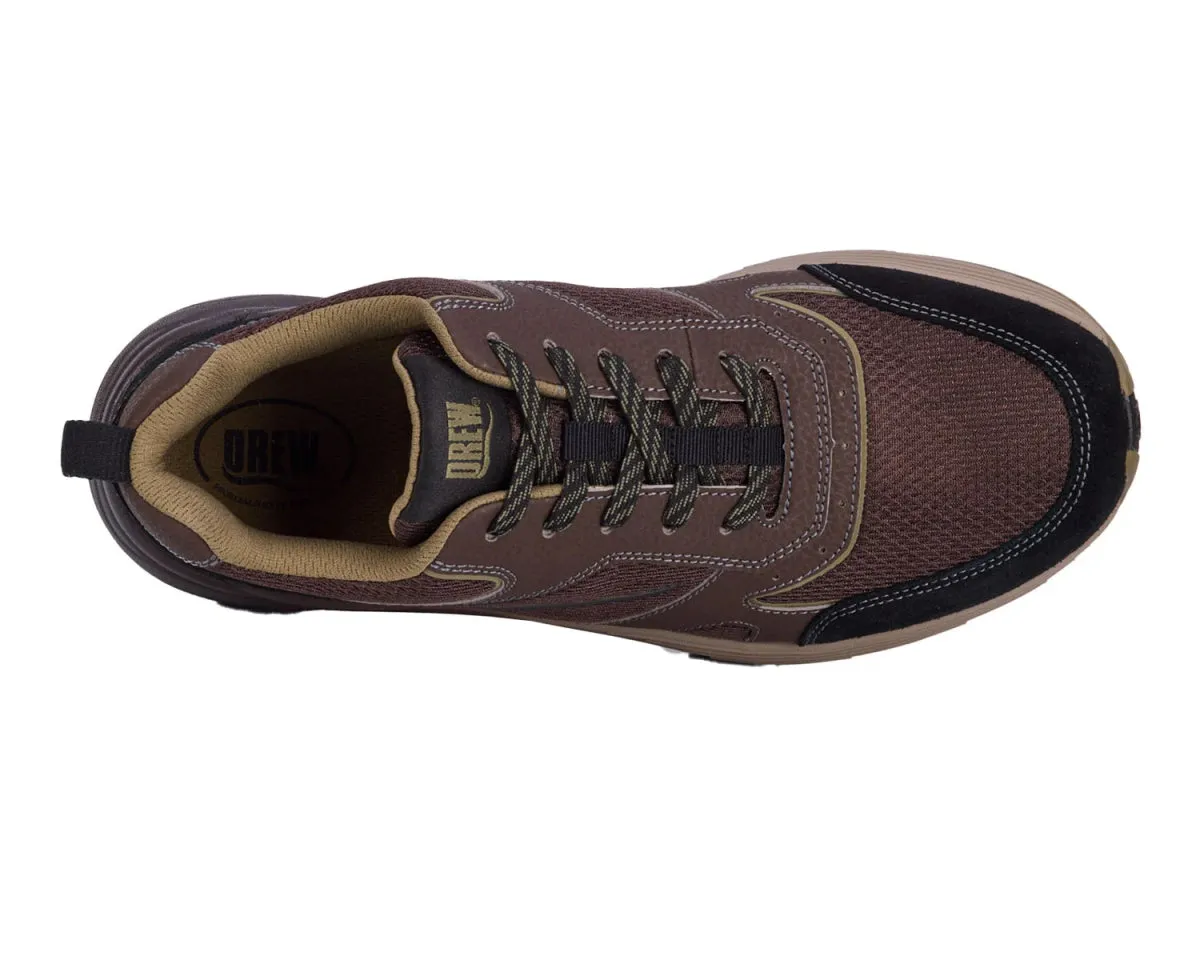 Drew Marvel Men's Athletic Shoe In Brown Mesh Combo