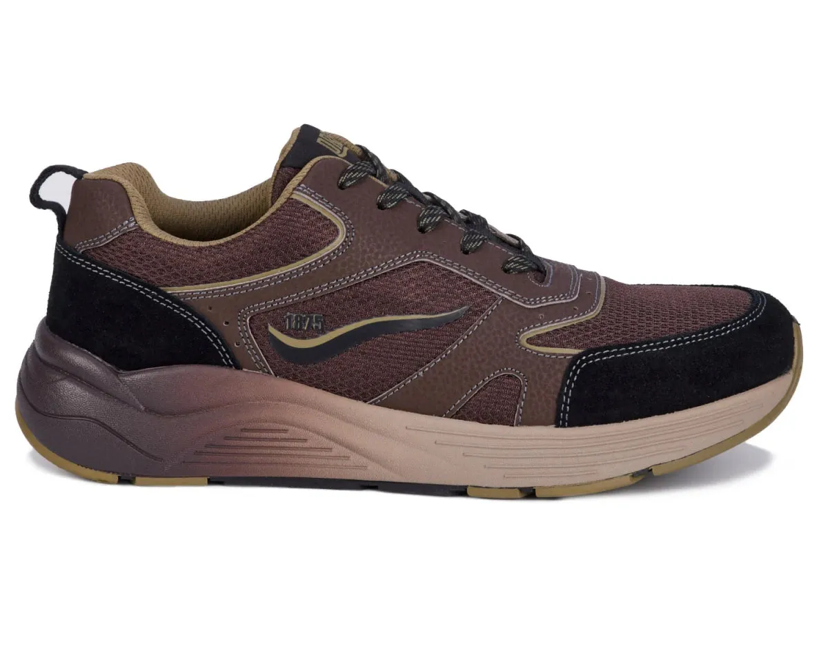 Drew Marvel Men's Athletic Shoe In Brown Mesh Combo