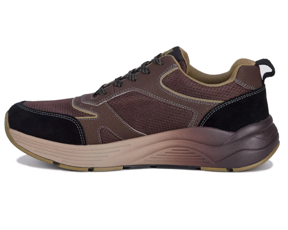 Drew Marvel Men's Athletic Shoe In Brown Mesh Combo