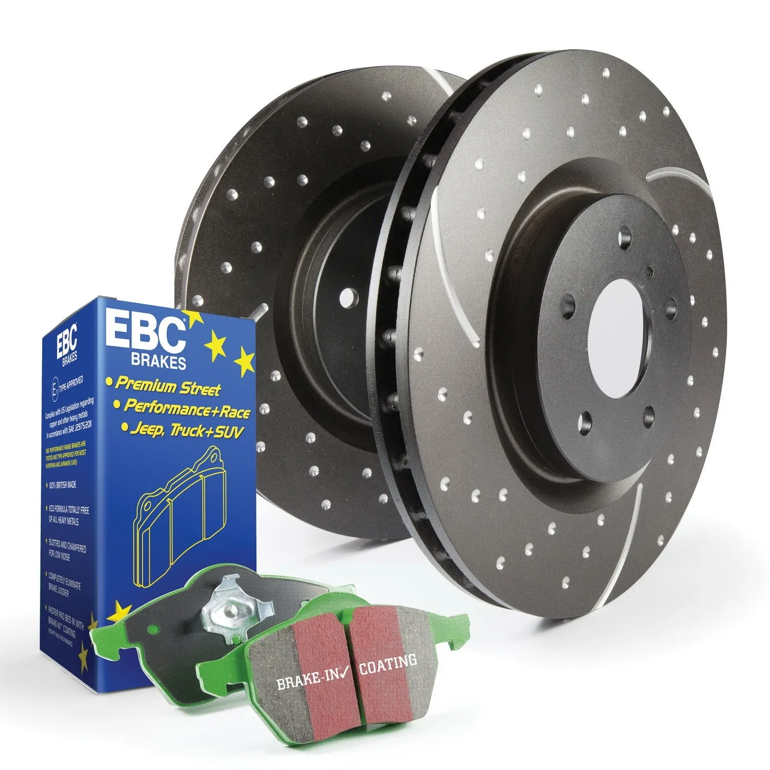 EBC Brakes S10KF1576 S10 Kits Greenstuff 2000 and GD Rotors