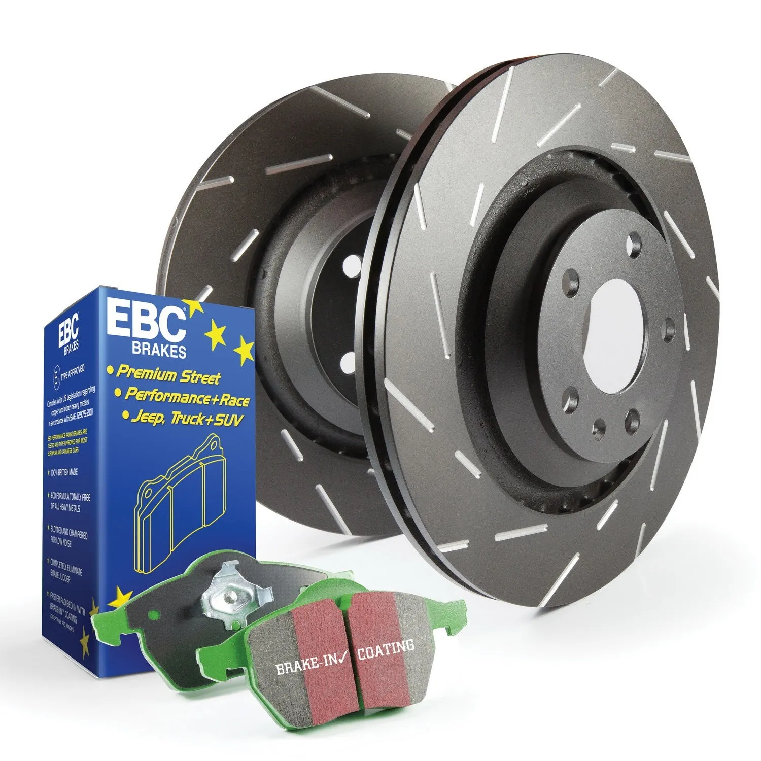 EBC Brakes S2KF1046 S2 Kits Greenstuff 2000 and USR Rotors