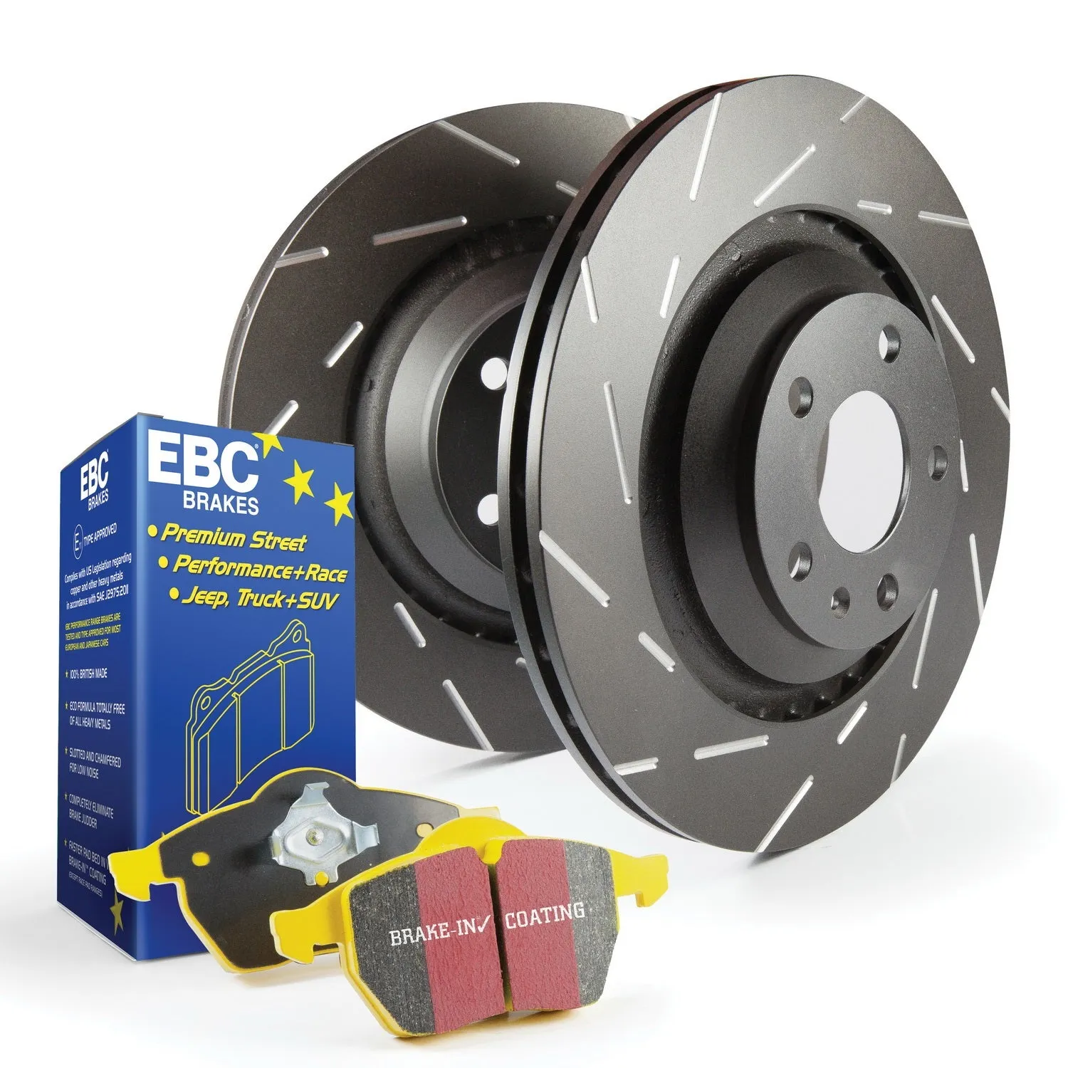 EBC Brakes S9KF1648 S9 Kits Yellowstuff and USR Rotors