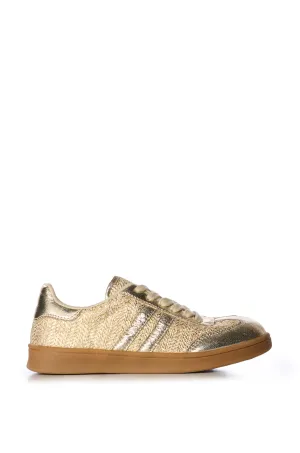 ELDER-GOLD FLAT SNEAKER