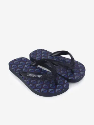 Emporio Armani Boys Logo Flip Flops