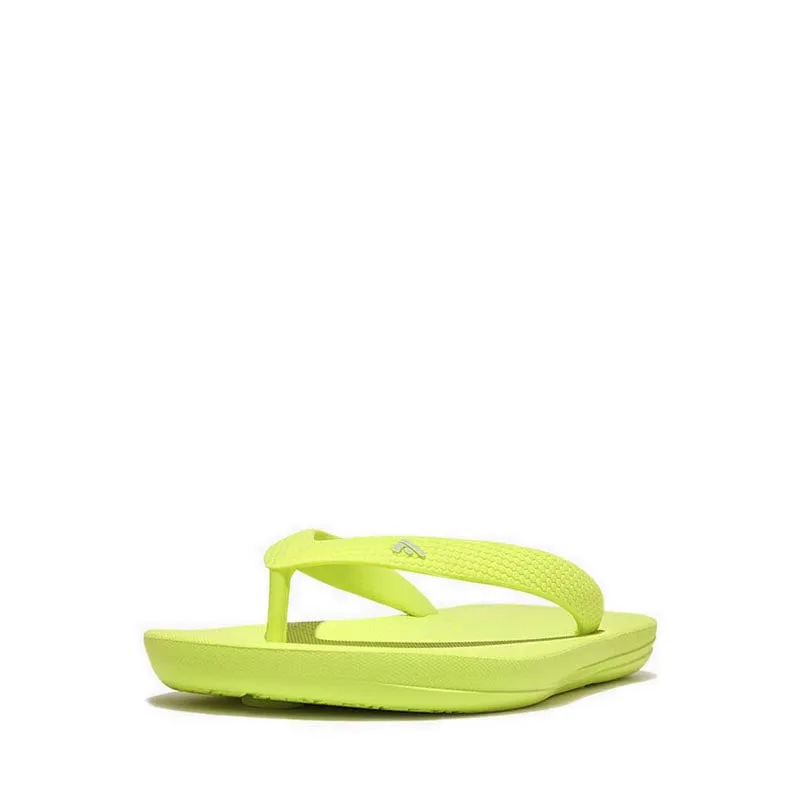 Fitflop Iqushion Kid's Ergonomic Flip-Flops - Electric Yellow