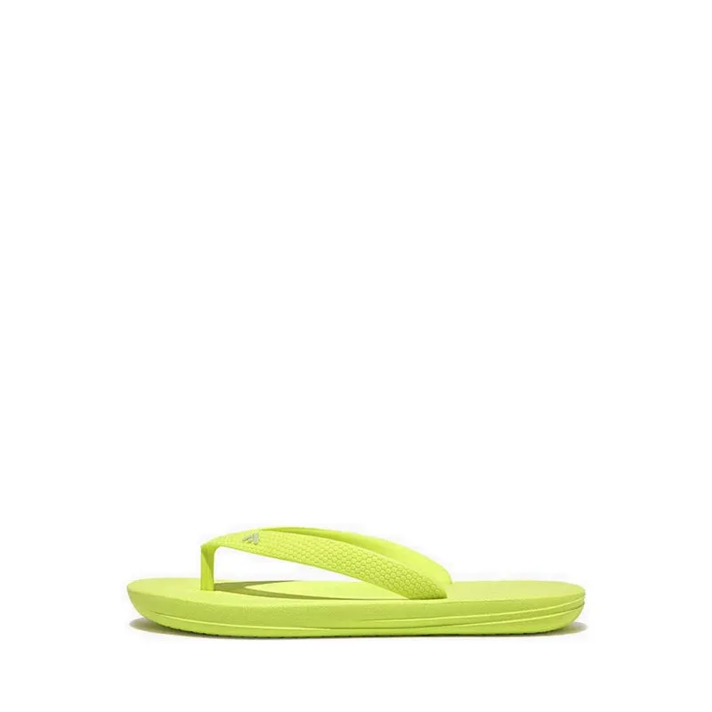 Fitflop Iqushion Kid's Ergonomic Flip-Flops - Electric Yellow