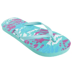 FLOSO Womens/Ladies Coloured Animal Print Toe Post Flip Flops