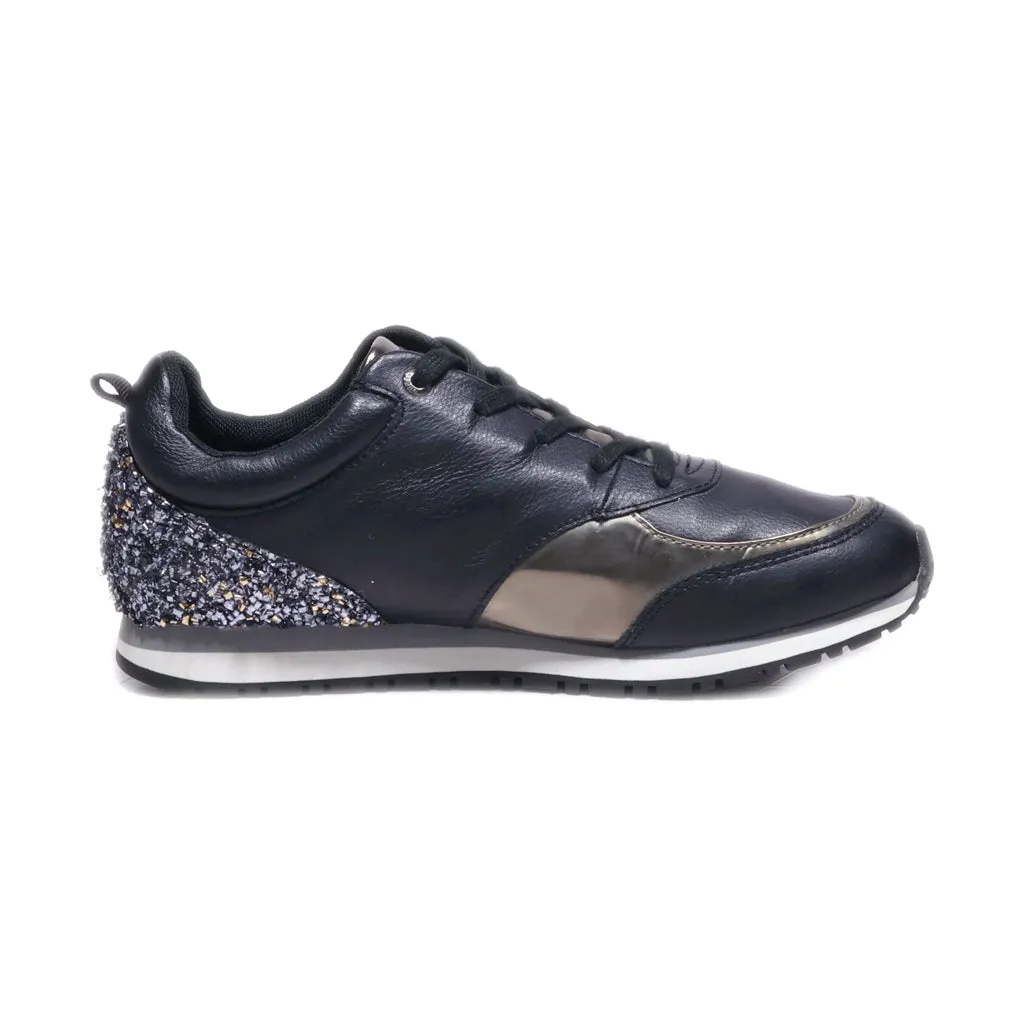 Guess Reeta Fleta3 Lea12 Low-Top Sneakers Leather Black Colour For Women