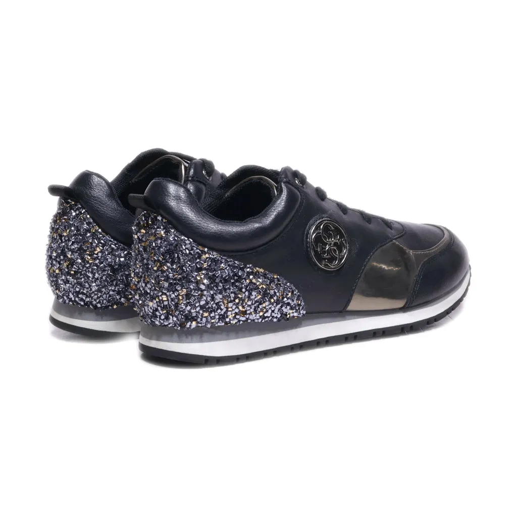 Guess Reeta Fleta3 Lea12 Low-Top Sneakers Leather Black Colour For Women