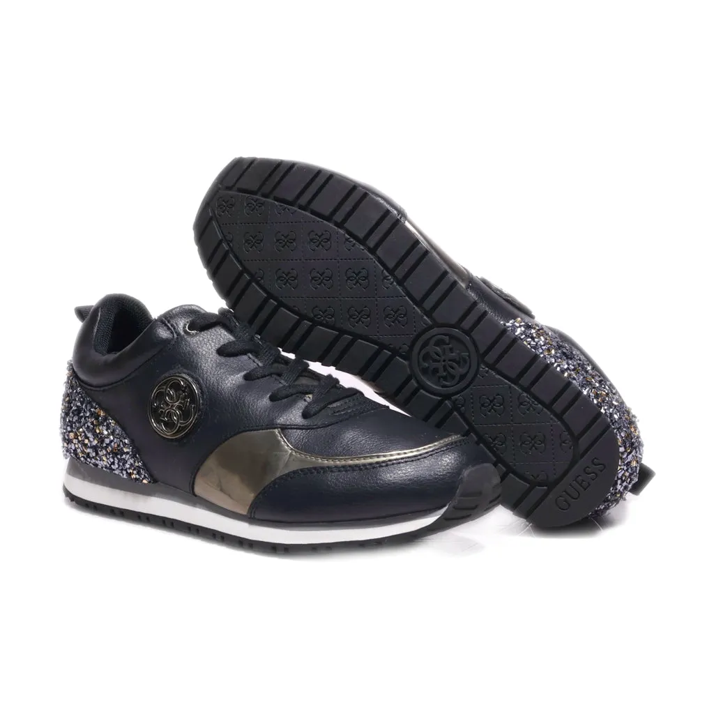 Guess Reeta Fleta3 Lea12 Low-Top Sneakers Leather Black Colour For Women