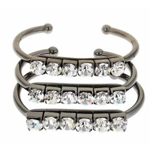 GUNMETAL CABARET BRACELET SET