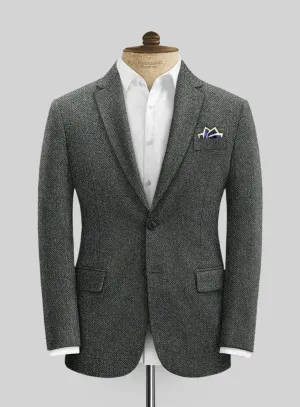 Harris Tweed Ridge Blue Herringbone Jacket