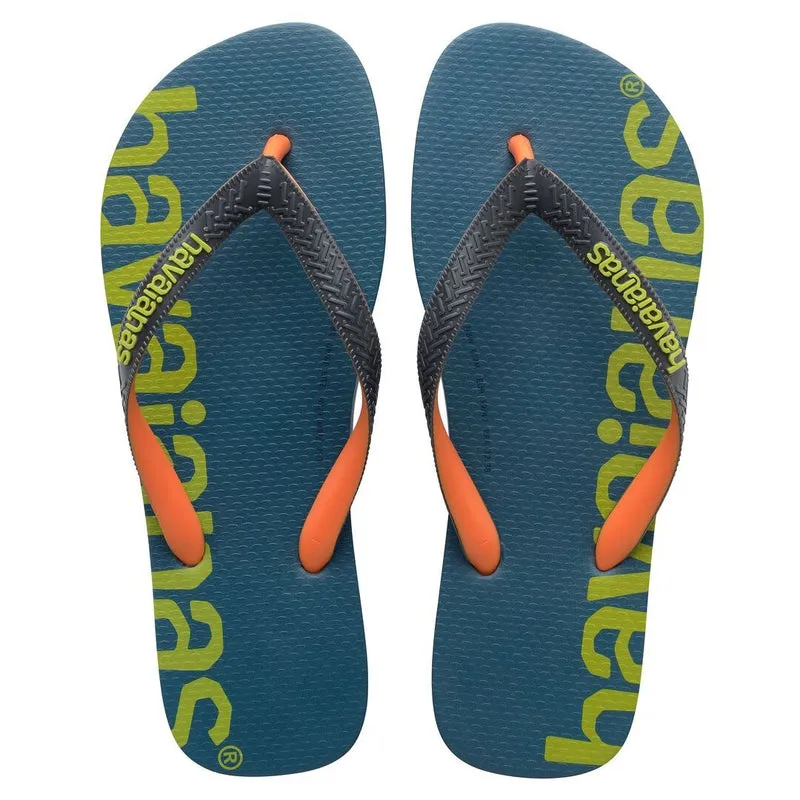 Havaianas Logomania Hightech Mens FlipFlops - Petroleum