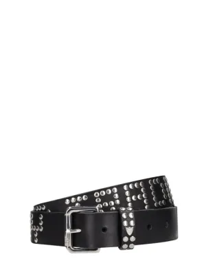 HTC Los Angeles   3.5cm HTC studded leather belt 