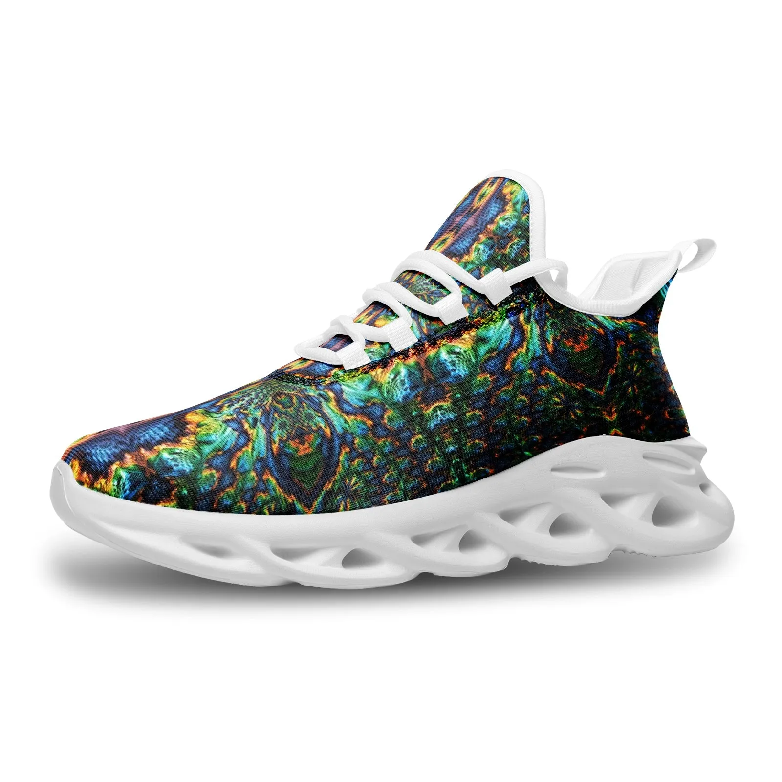 JADE AZTEC | Unisex Bounce Mesh Knit Sneakers | IMRAN