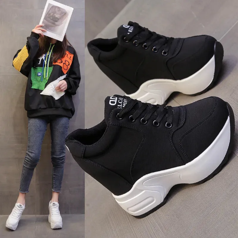 Joskaa 2024 New Black Platform Sneakers Outfit