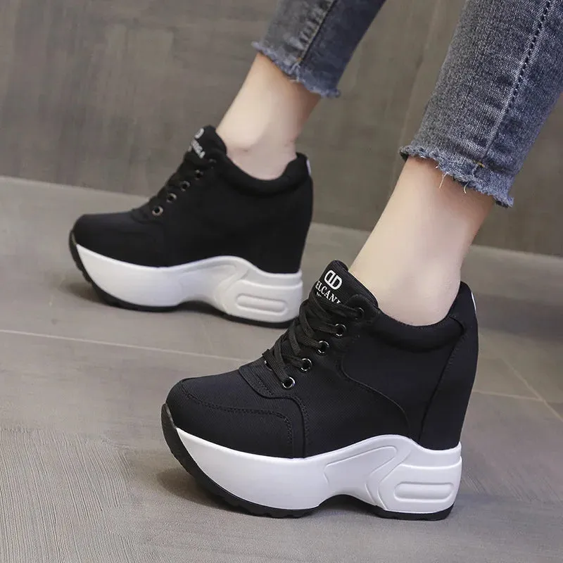 Joskaa 2024 New Black Platform Sneakers Outfit