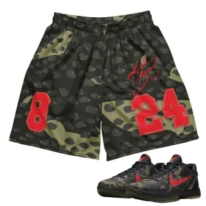 Kobe 6 Italian Camo Mesh Shorts