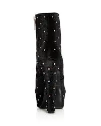 KURT GEIGER - SPEAR STUDDED VELVET ANKLE BOOTS **FREE SHIPPING**