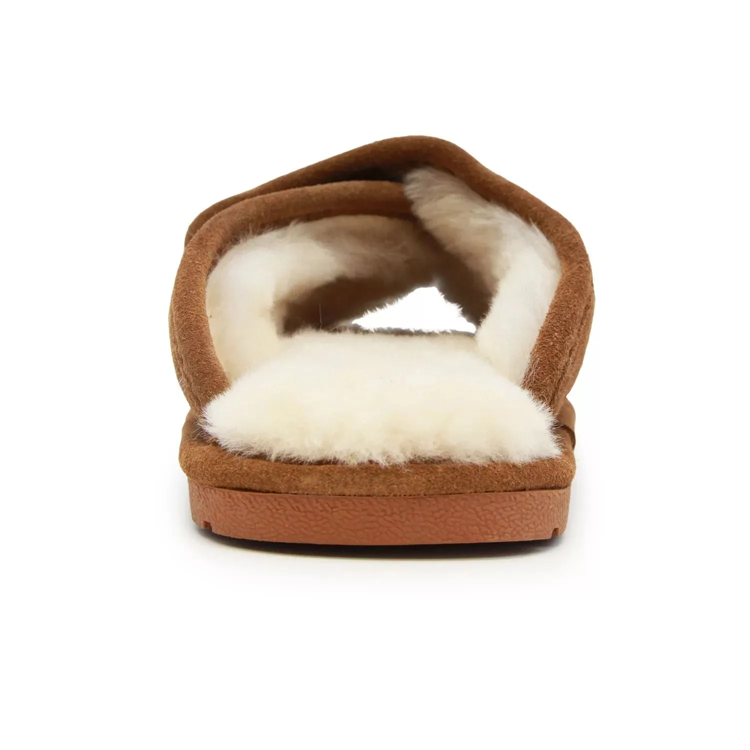 LAMO Women's open toe suede slippers with wrap LAMO