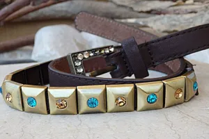 Leather belt.