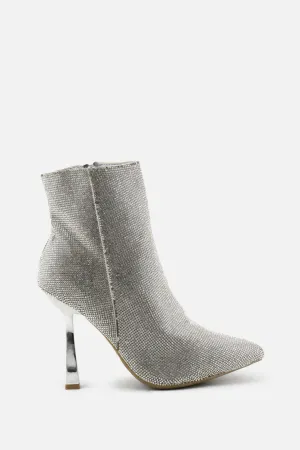 Madden Girl Zipper Stilettos Ankle Boots | Textile